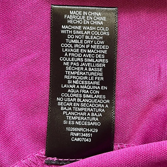 Nordstrom V Neck Mini Slip Dress Womens XS Pink Purple Stretchy NWOT Adjustable - Picture 12 of 12